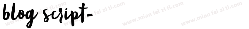 blog script字体转换